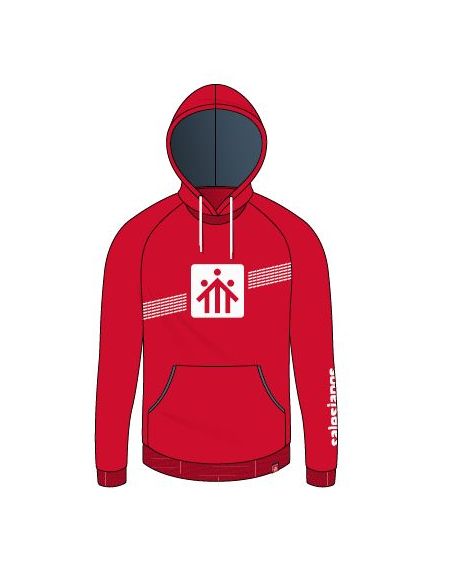 Sudadera Capucha Roja Salesianos Estrecho Talla 06
