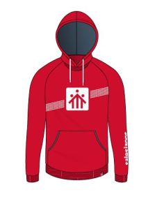 Sudadera Capucha Roja Salesianos Estrecho Talla 08