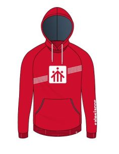 Sudadera Capucha Roja Salesianos Estrecho Talla 12