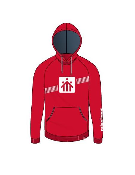 Sudadera Capucha Roja Salesianos Estrecho Talla 14