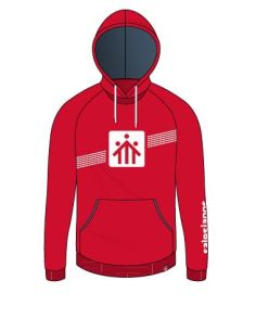 Sudadera Capucha Roja Salesianos Estrecho Talla M