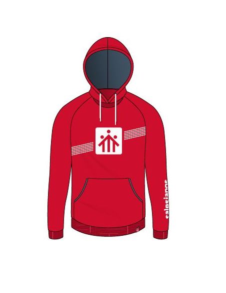 Sudadera Capucha Roja Salesianos Estrecho Talla Xxl
